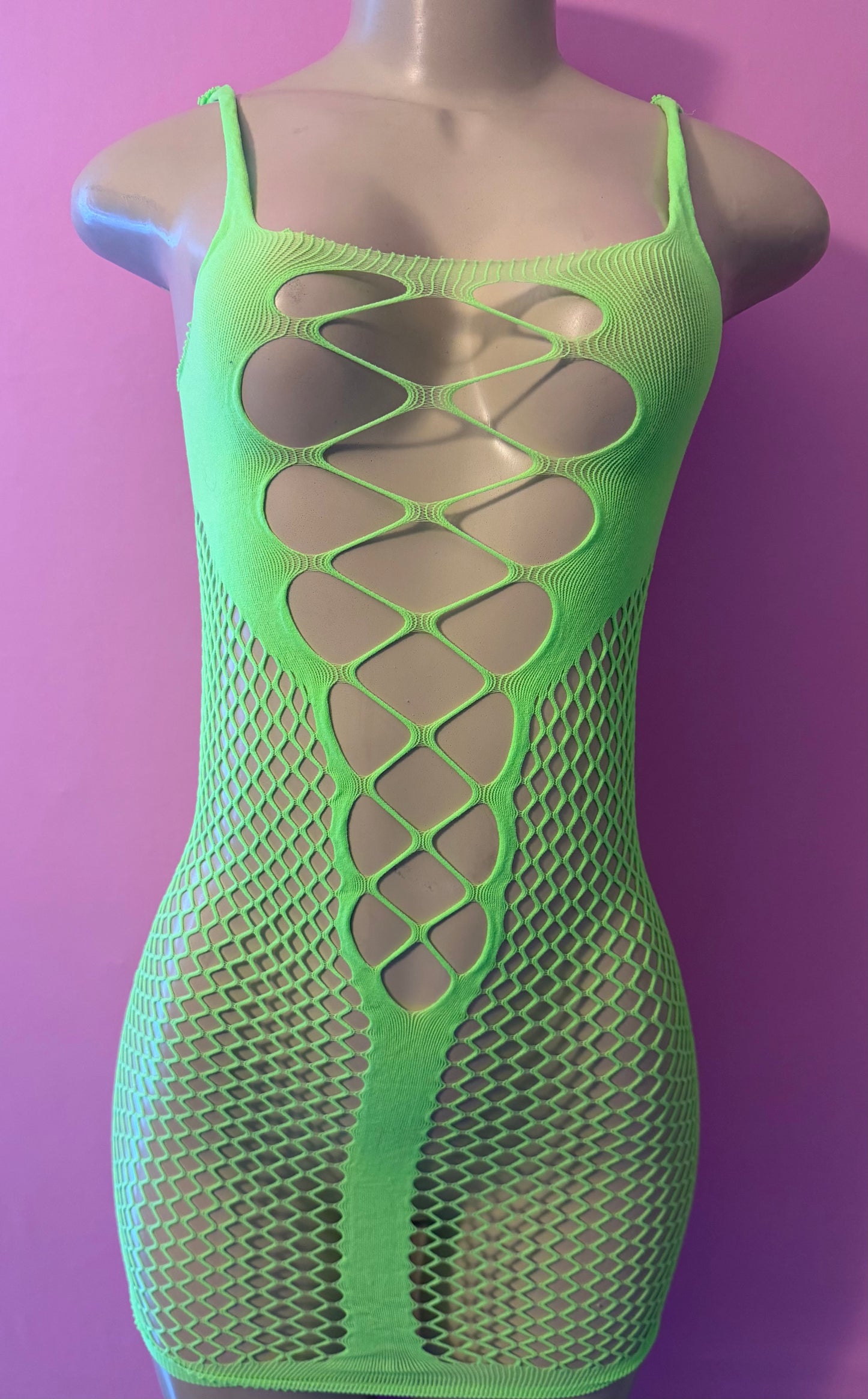Lime green dress