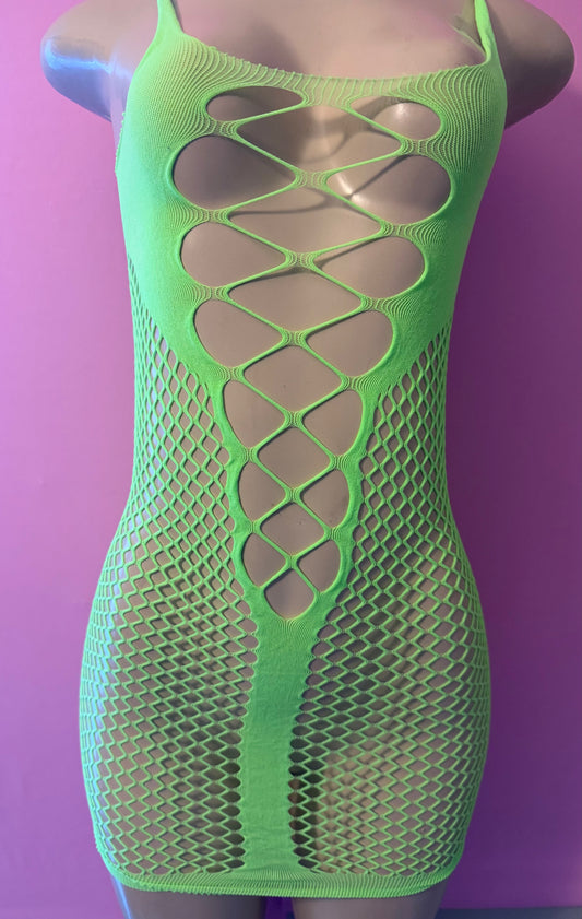Lime green dress