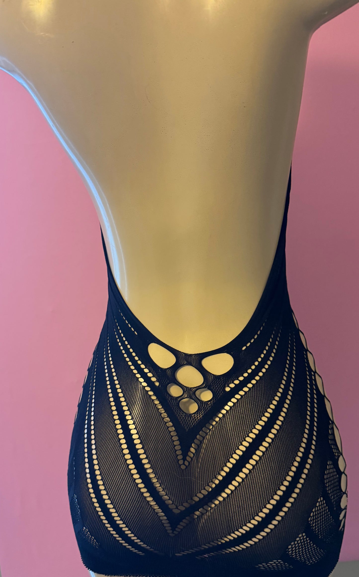 Black halter top dress